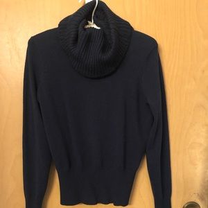 NWOT Karen Millen Wool Turtleneck Navy Blue Sweater Size XS